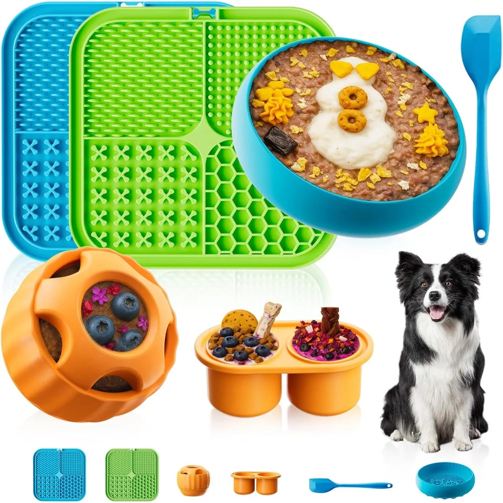 Dog Treat Puzzle Toy - Dog Enrichment Toys 6 Pack Lick