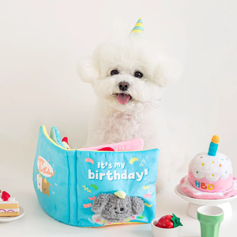 Dog Treat Puzzle Toy - Interactive Pet Sniffing Book Dog Cat