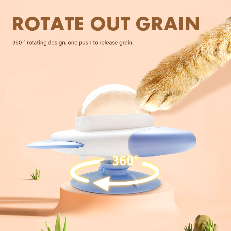 Rocket Shape Rotating Cat Dog  - đánh giá và giá Dog Treat Puzzle Toy