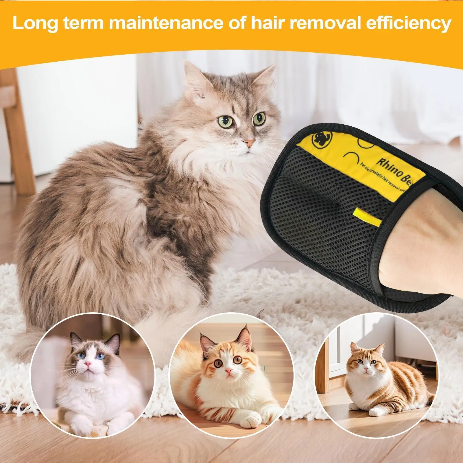 2pcs Cat Grooming Gloves Elect - đánh giá và giá Pet Hair Remover Brush