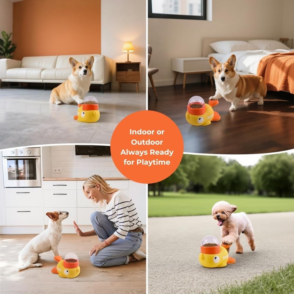 Yellow Duck Pet Snack Dispense - đánh giá và giá Dog Treat Puzzle Toy