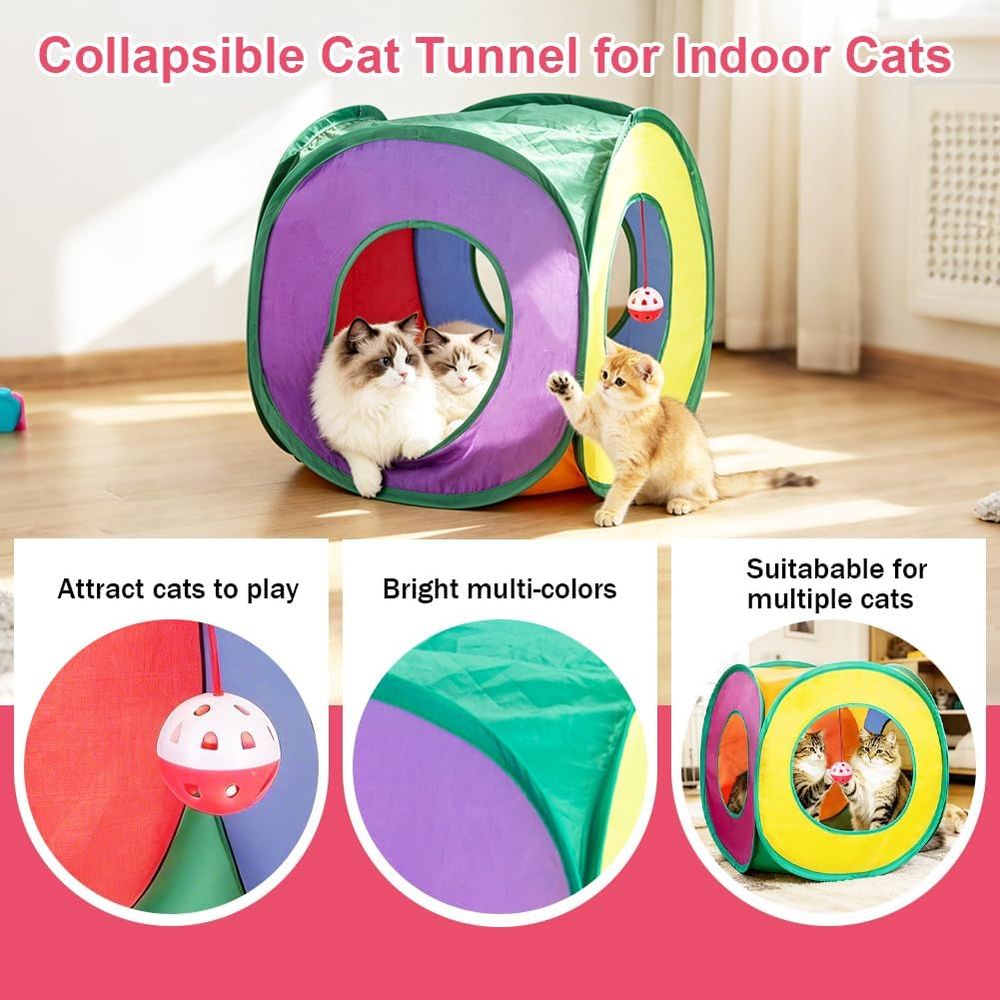 33 Pack Cat Toys or Indoor Cat - đánh giá và giá Cat Tunnel Toy
