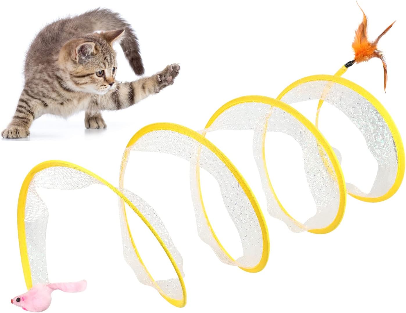 Folded Cat Tunnel S Type Cats  - đánh giá và giá Cat Tunnel Toy