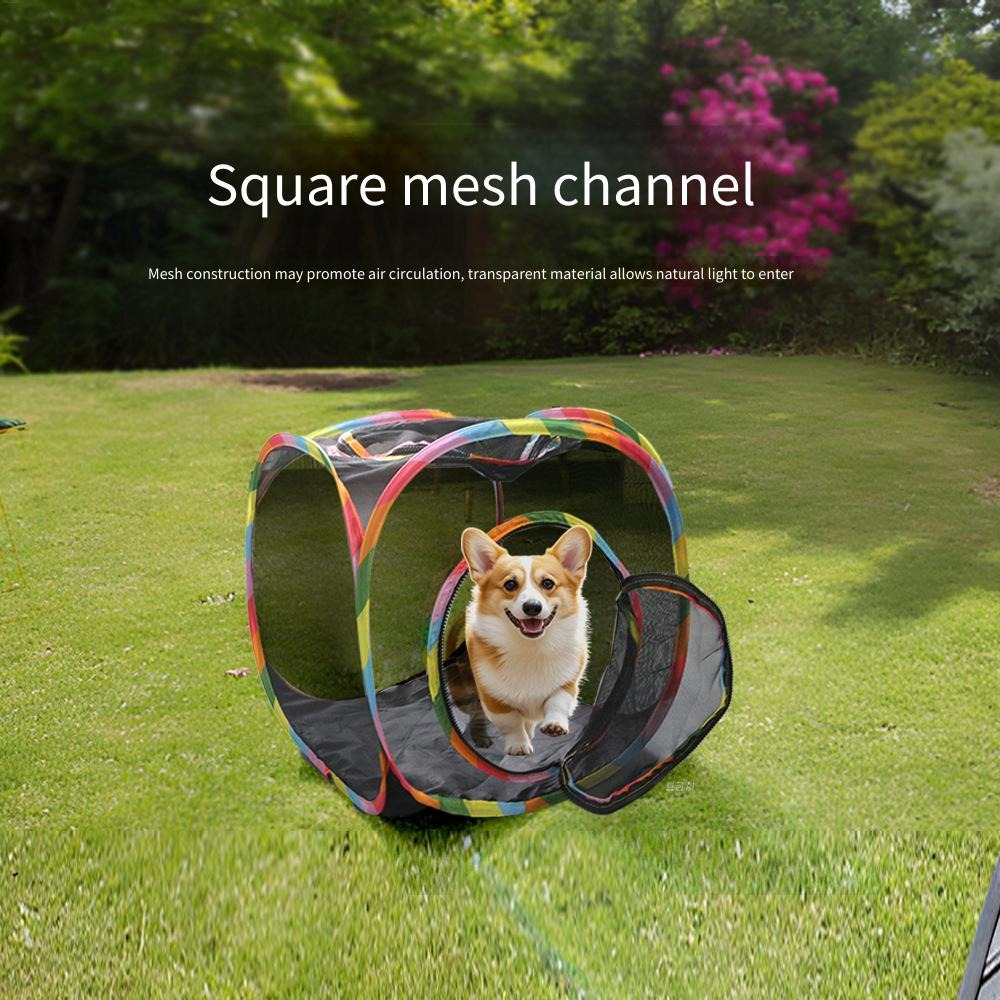 Outdoor mesh cat tunnel foldab - đánh giá và giá Cat Tunnel Toy