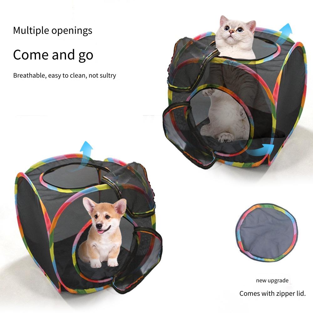 Outdoor mesh cat tunnel foldab - đánh giá và giá Cat Tunnel Toy