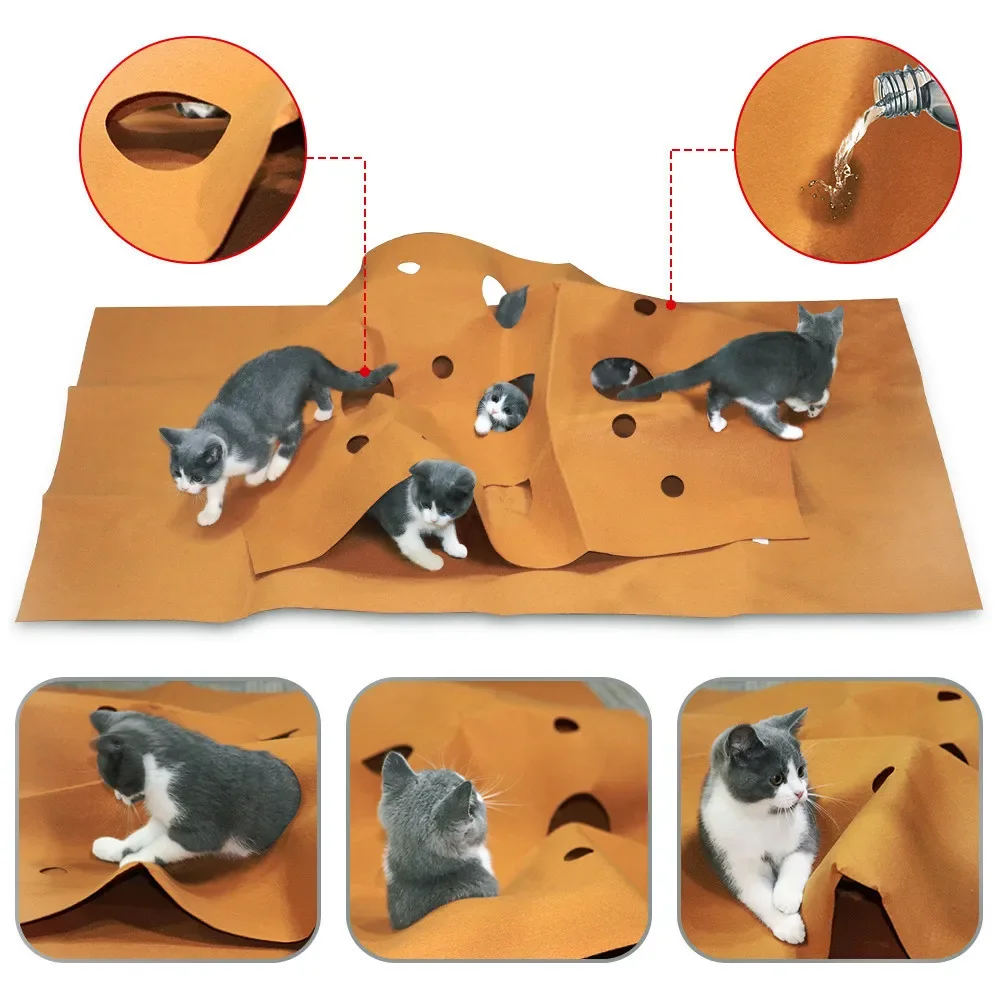 Cat Playing Game Mat Pet Toys  - đánh giá và giá Cat Tunnel Toy