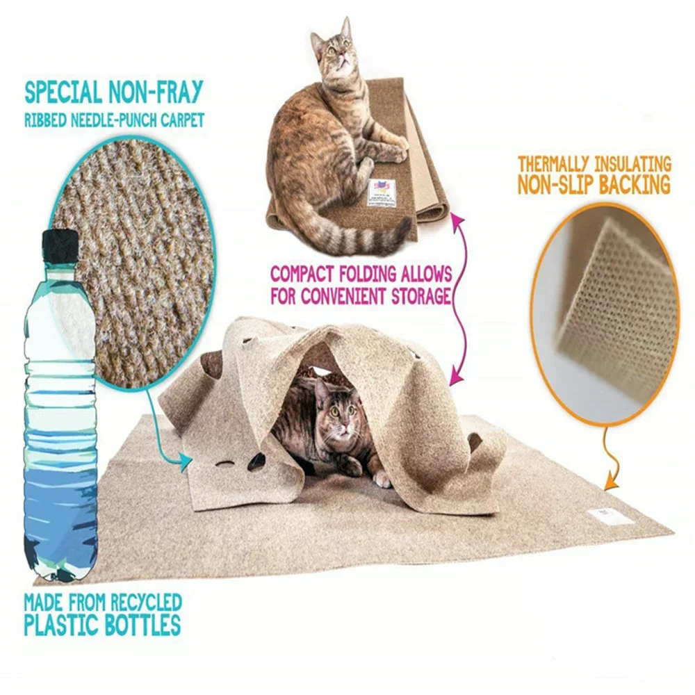 Cat Playing Game Mat Pet Toys  - đánh giá và giá Cat Tunnel Toy