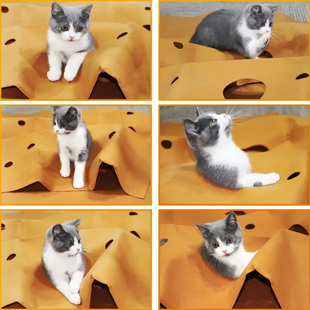 Cat Playing Game Mat Pet Toys  - đánh giá và giá Cat Tunnel Toy