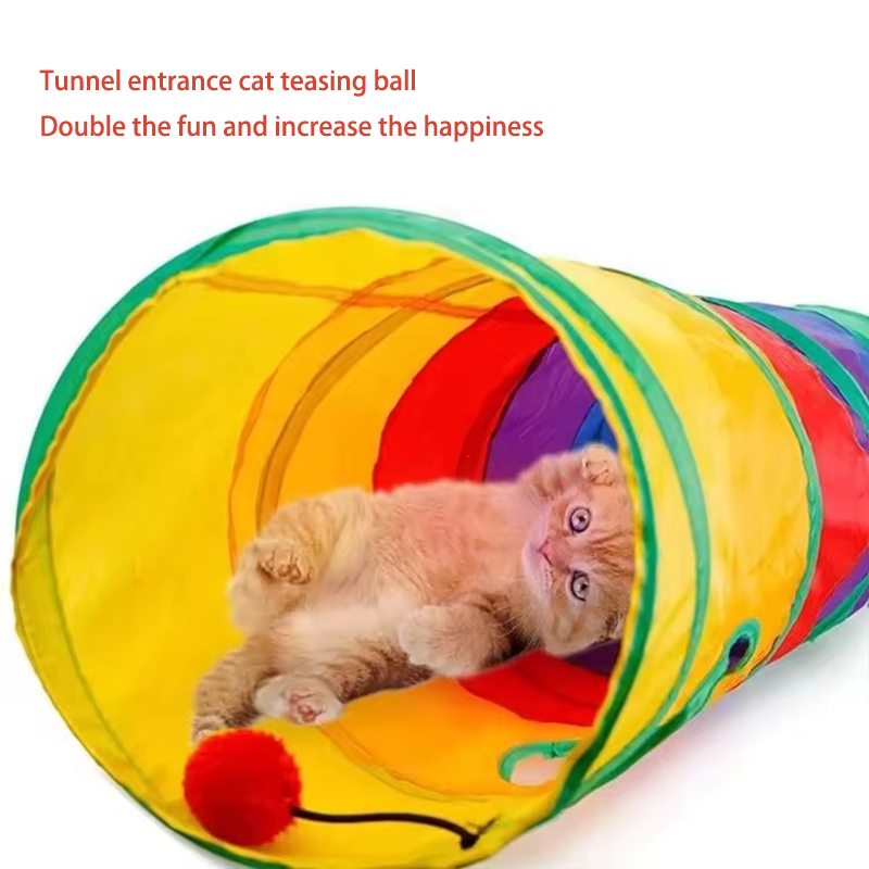 Rainbow Cat Tunnel Collapsible - đánh giá và giá Cat Tunnel Toy